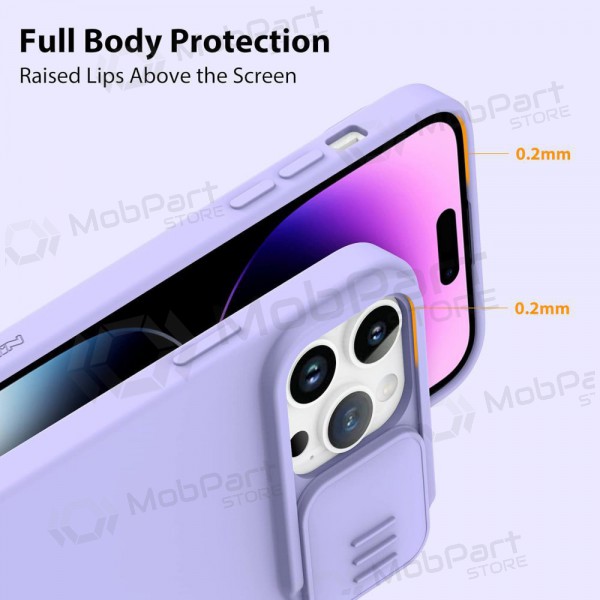 Apple iPhone 15 Pro Max θήκη „Nillkin Silicone“ (šviesiai μωβ) Apple iPhone 15 Pro Max θήκη „Nillkin Silicone“ (šviesiai μωβ)