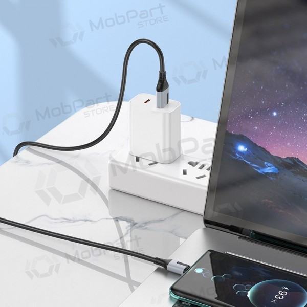 USB καλώδιο Borofone BX101 USB-A to USB-C 1.0m μαύρος