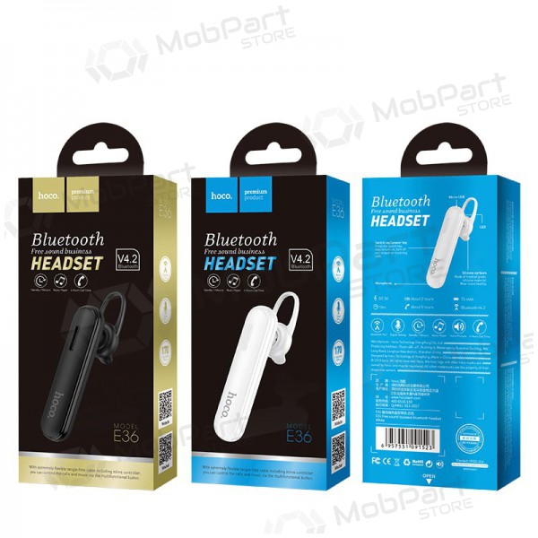 Ασύρματος handsfree ακουστικα Hoco E36 μαύρος