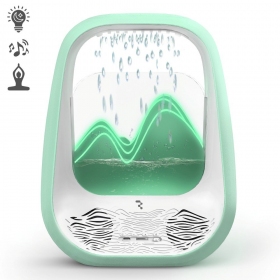 Χαλαρωτικό ηχείο Bluetooth με φωτισμό RGB Relaxing Rain πράσινο.